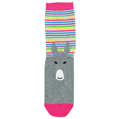 D22058 Rainbow Striped Donkey Sock