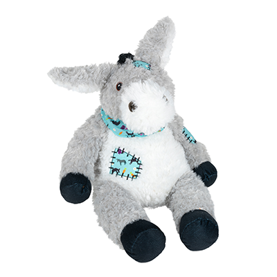 D22043 Patch Donkey Soft Toy - grey