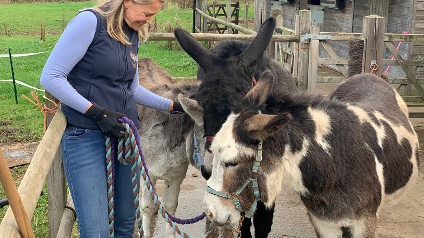 Georgia with Ben, Billy and Bubbles