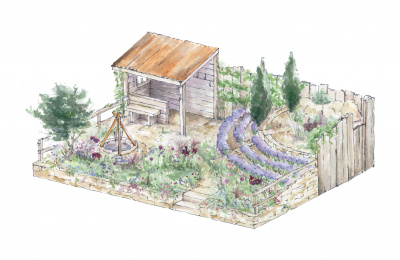 Donkeys Matter Garden - artist impression