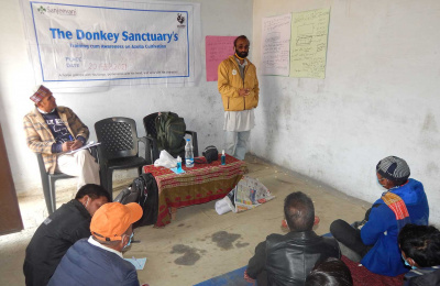 Azolla cultivation training (Credit: Sanjeevani)